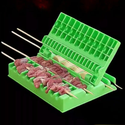 1pc Meat Skewer Outdoor Barbecue Skewer  Magic Tool Multifunctional Barbecue Tool