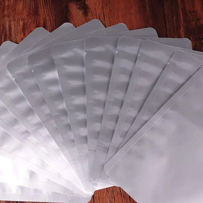 100/50pcs Thickened Aluminum Foil Bag Light-blocking Vacuum Food-grade Packaging Bag Pure Aluminum Plated Aluminum