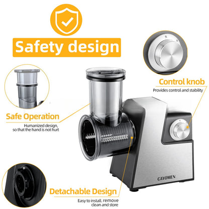 Fully Automatic Electric Vegetable Cutter Home Kitchen Multifunctional Chopper Commercial Potato & Carrot Shredder Slicer