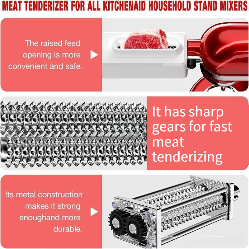 For Kitchen Aid Cooking Machine Meat Tenderizer Accessories Kitchen Treasure Accessories Metal Gear Put in Dishwasher for Cleaning
