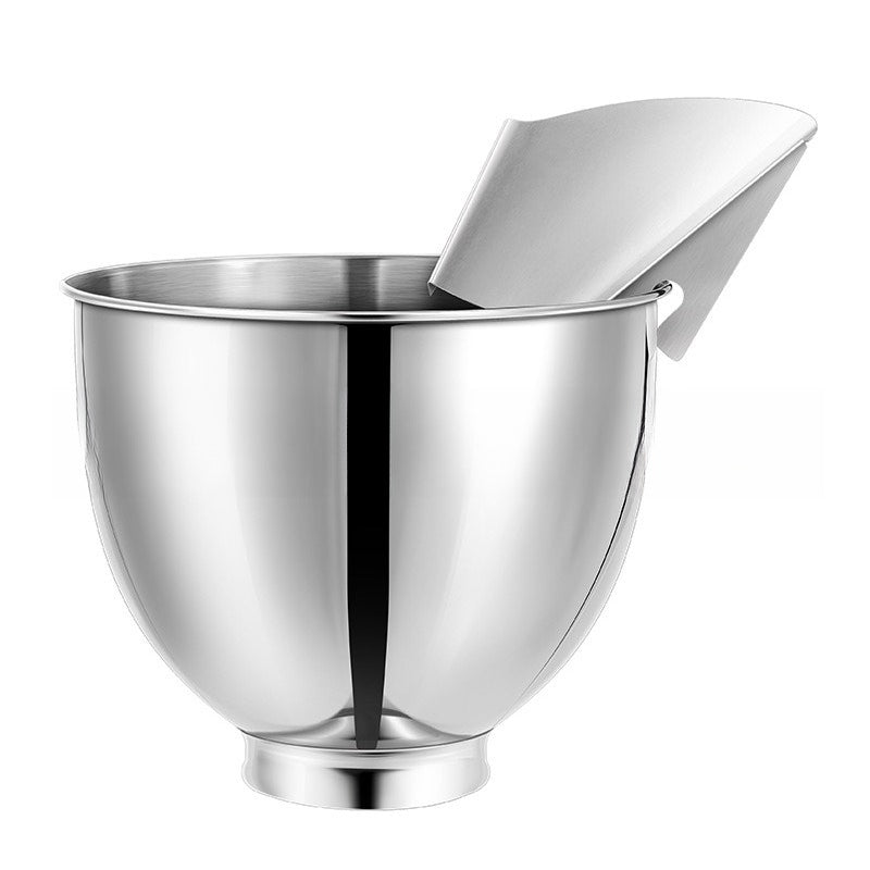 1pc For KitchenAid Polished Stainless Steel Pouring Trough Kitchen Mixing Leak-Proof Wing Feeding Trough