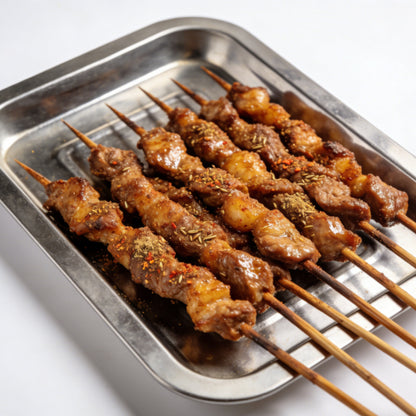 1pc Stainless Steel Thickened Rectangular Square Plate Rectangular Grilled Fish Tray Barbecue Plate