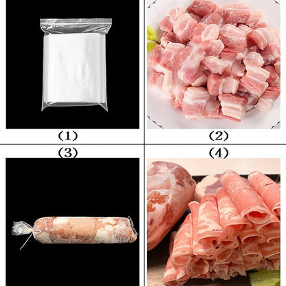 50/100pcs Frozen Meat Bags Packaging Bags Frozen Meat Refrigerator Large Medium Small Plastic Bag Disposable