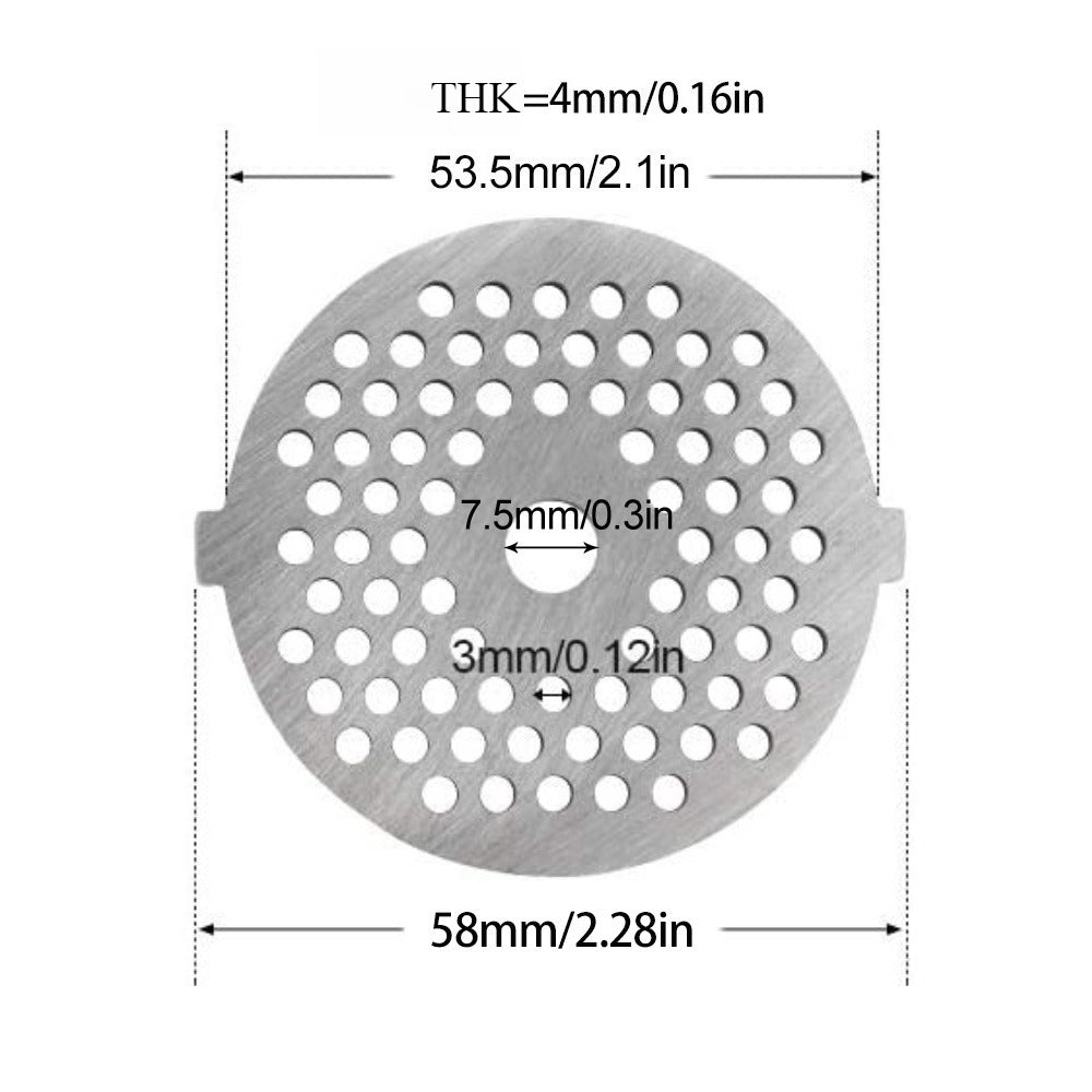 1pc Meat Grinder Accessories Powder Metallurgy Mesh Metal Enema Machine Grinder Mesh