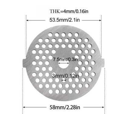 1pc Meat Grinder Accessories Powder Metallurgy Mesh Metal Enema Machine Grinder Mesh