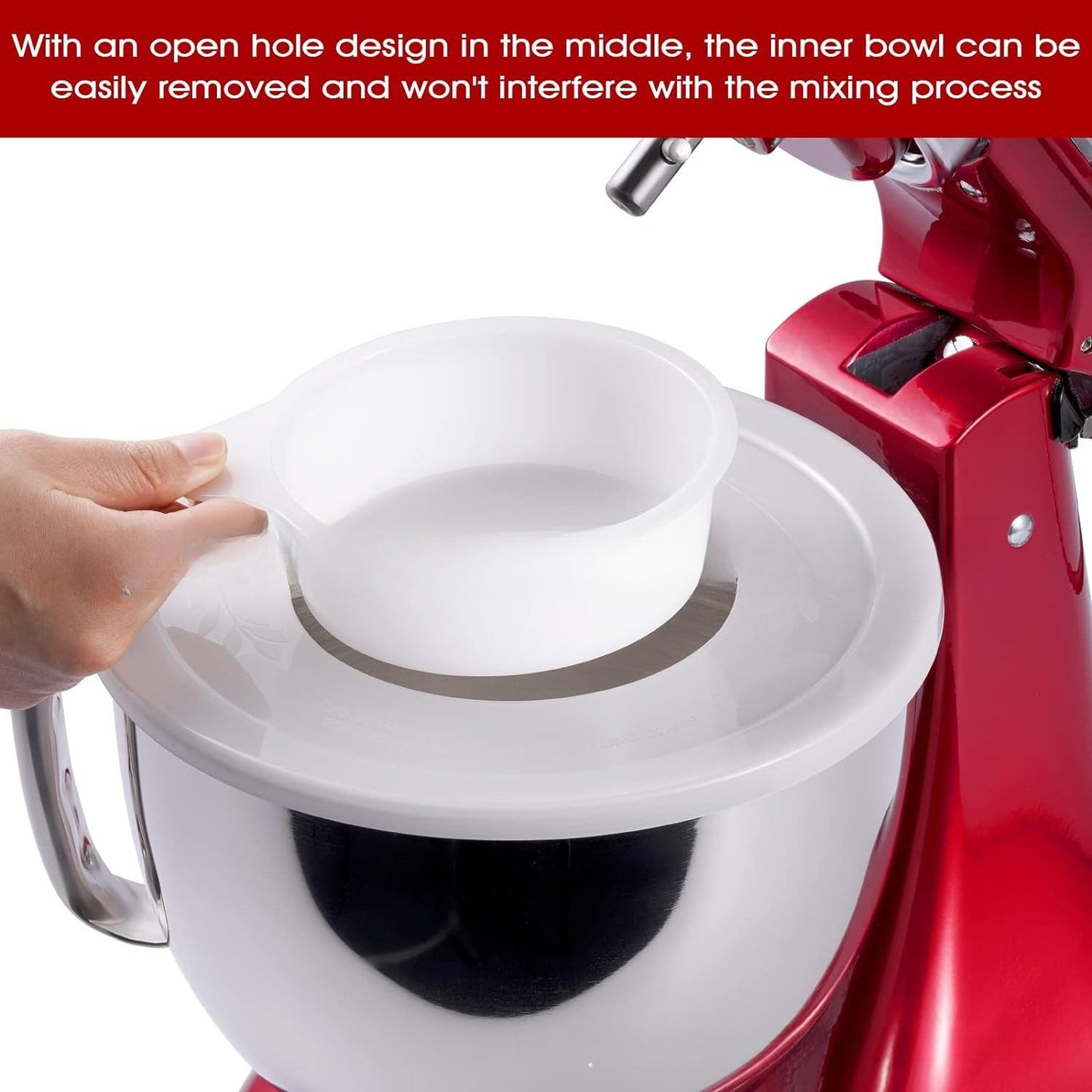 2pcs Mixer Bowl Lid For KitchenAid 4.5-5 Quart Tilt Head Stand Mixer Bowl Lid