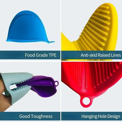 1pc Clip High Temperature Resistant Heat-resistant Anti Slip Gloves Microwave Oven Insulation Oven Heat-resistant