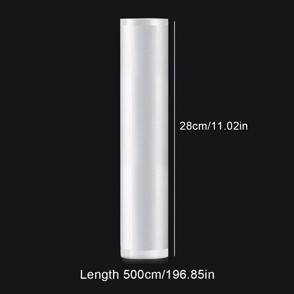 5Meters/Roll Textured Vacuum Bag Roll Household Cooked Food Fresh-keeping Sealed Plastic Bag Packaging Vacuum Bags Roll