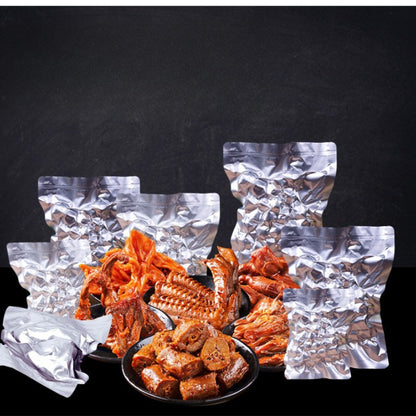 100/50pcs Thickened Aluminum Foil Bag Light-blocking Vacuum Food-grade Packaging Bag Pure Aluminum Plated Aluminum