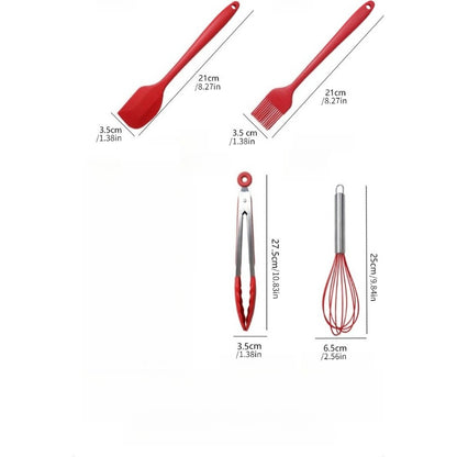 1set Silicone Kitchenware Set Spatula Set Kitchen Tools