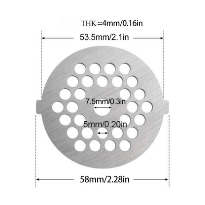 1pc Meat Grinder Accessories Powder Metallurgy Mesh Metal Enema Machine Grinder Mesh
