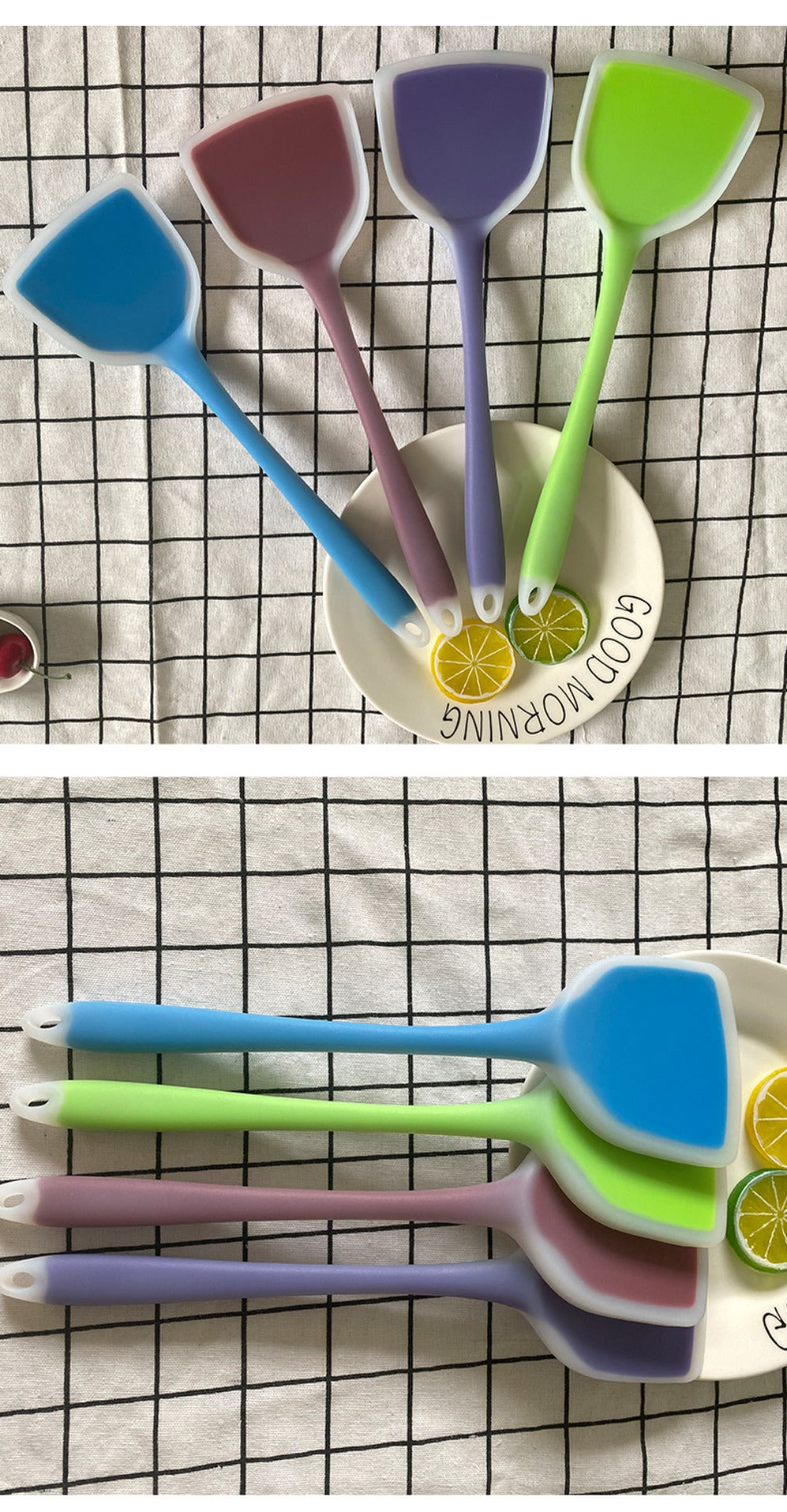 1pc Silicone Spatula High Temperature Resistant Non-Stick
