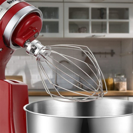 1pc KN256WW 6QT Egg Cream Wire Whip Stainless Steel Kitchen Aid Vertical Mixer Accessories