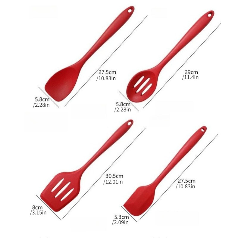 1set Silicone Kitchenware Set Spatula Set Kitchen Tools