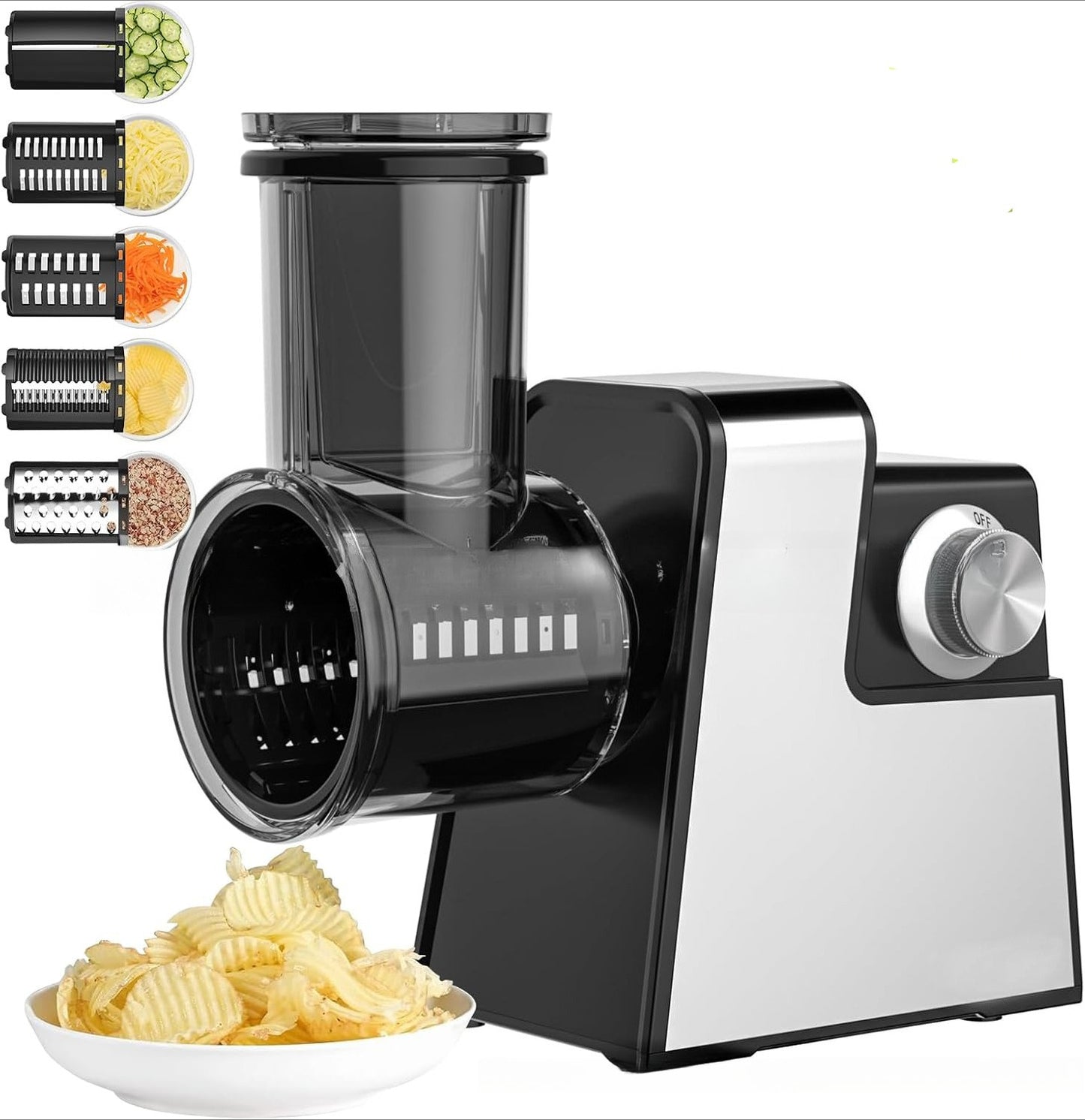 Fully Automatic Electric Vegetable Cutter Home Kitchen Multifunctional Chopper Commercial Potato & Carrot Shredder Slicer
