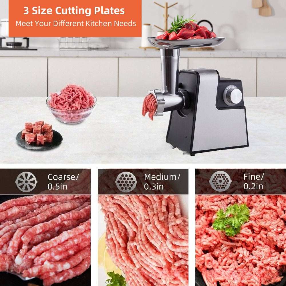 Multifunctional Electric Meat Grinder for Home Use Stainless Steel Blade Mesh Sausage Stuffer Commercial Grade Meat Mincer