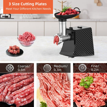 Electric Meat Grinder and Sausage Stuffer Machine 3 Size Cutting Plates Multifunctional Mincer with EU US UK AU Plug Options