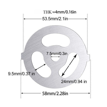 1pc Meat Grinder Accessories Powder Metallurgy Mesh Metal Enema Machine Grinder Mesh