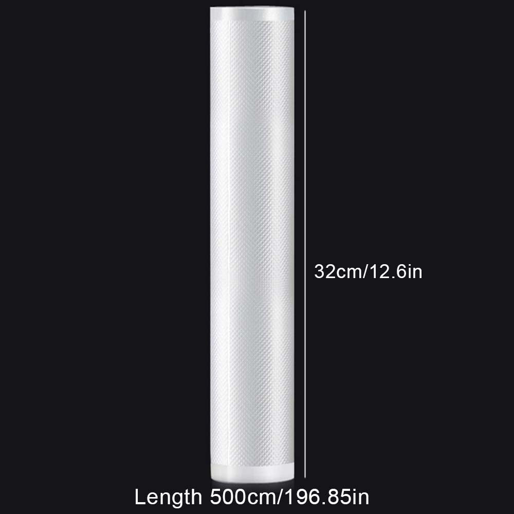 5Meters/Roll Textured Vacuum Bag Roll Household Cooked Food Fresh-keeping Sealed Plastic Bag Packaging Vacuum Bags Roll