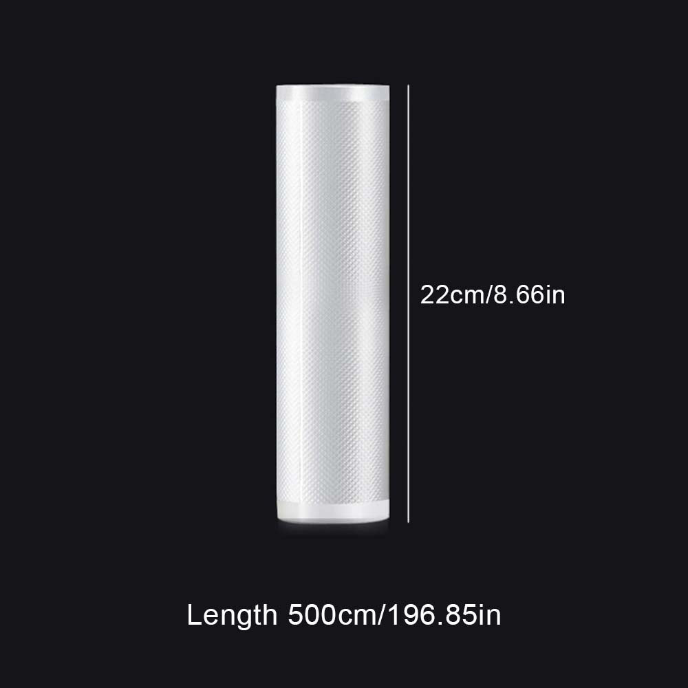 5Meters/Roll Textured Vacuum Bag Roll Household Cooked Food Fresh-keeping Sealed Plastic Bag Packaging Vacuum Bags Roll