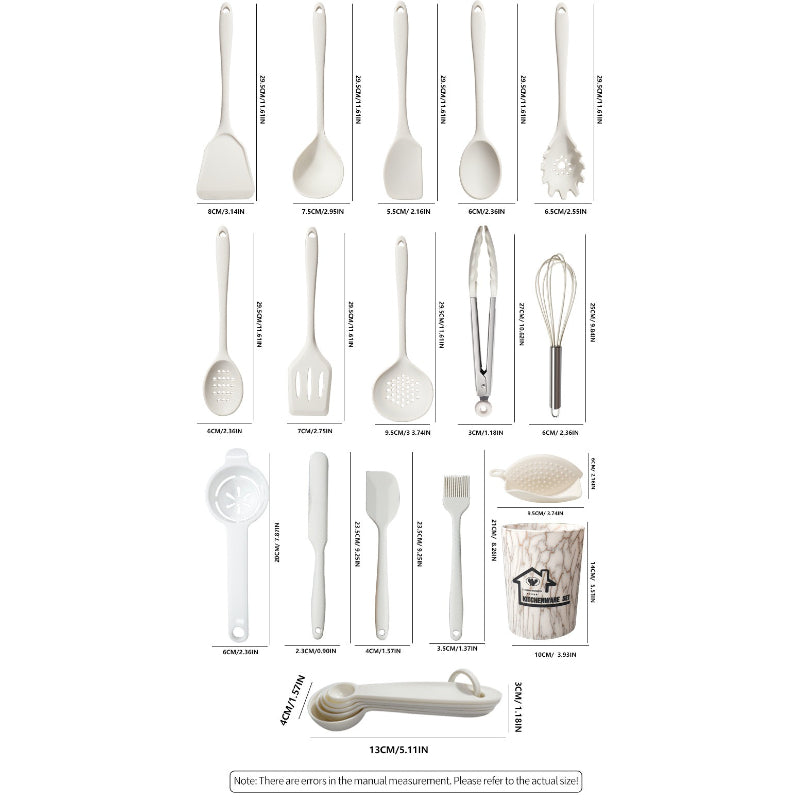1set Food Grade Silicone Household Kitchenware Set