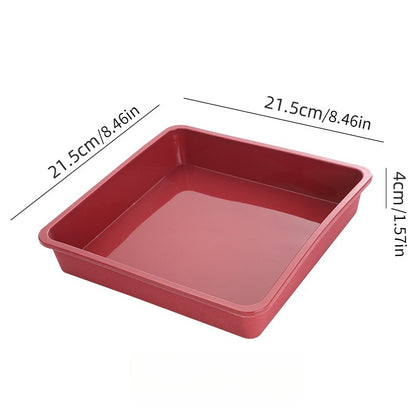 1pc Cake Mold Kitchen Household Red Square Silicone Mold Special for Hand Baking High Temperature Resistance