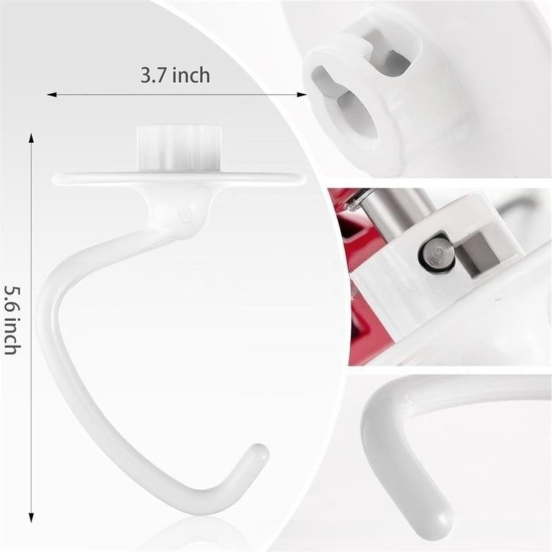 KitchenAid 5QT Stand Mixer Dough Hook Aluminum Alloy Mixing Hook Essential Baking Accessory