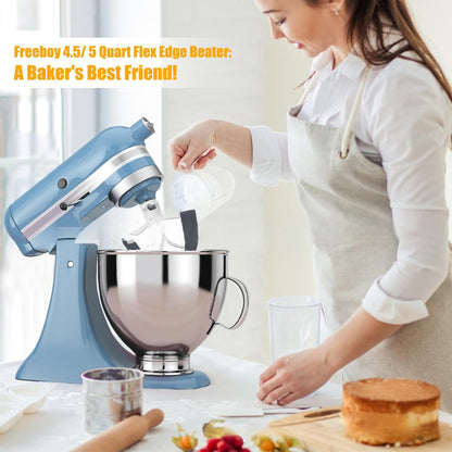 For Kitchen Aid 4.5-5 Quart Flexible Edge Mixer for Tilt Head Stand Mixers