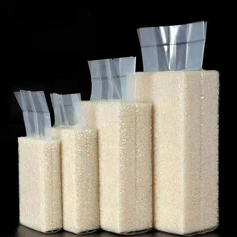 100pc Vacuum Bags Packaging Bag for Rice Storage Bags Plastic Food Miscellaneous Grains Thickened Rice Brick and Rice Food-grade Durable