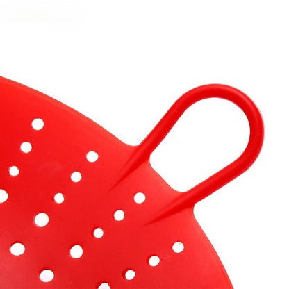 1pc Silicone Steamer Basket with Portable High-temperature Resistant Folding Steamer