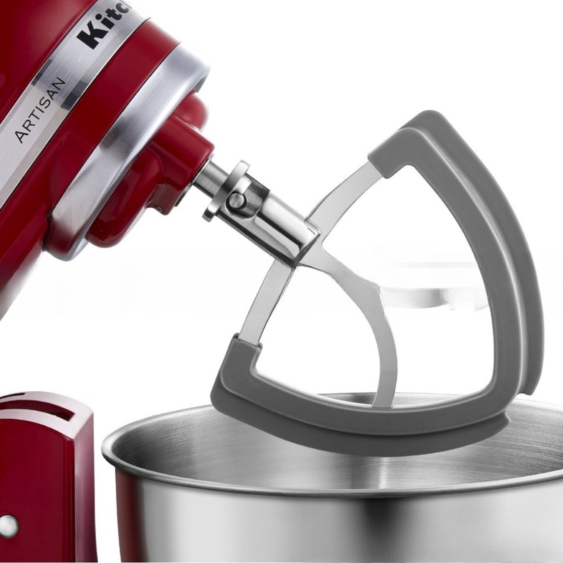 For KitchenAid4.5-5QT Stainless Steel Paddle Belt Silicone Edge Scraper Dishwasher Washable