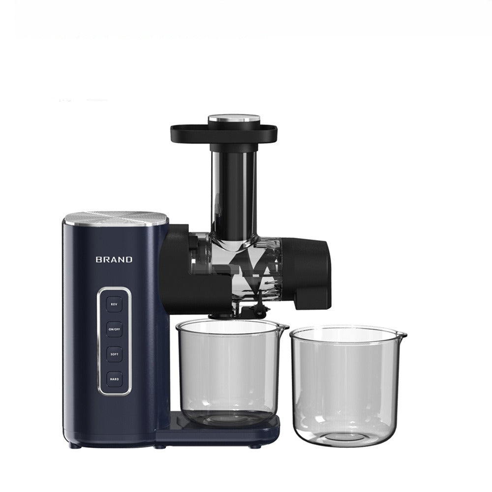 Horizontal Slow Masticating Juicer Quiet Large Feed Chute Cold Press Juicer with Juice Pulp Separation