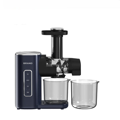 Horizontal Slow Masticating Juicer Quiet Large Feed Chute Cold Press Juicer with Juice Pulp Separation