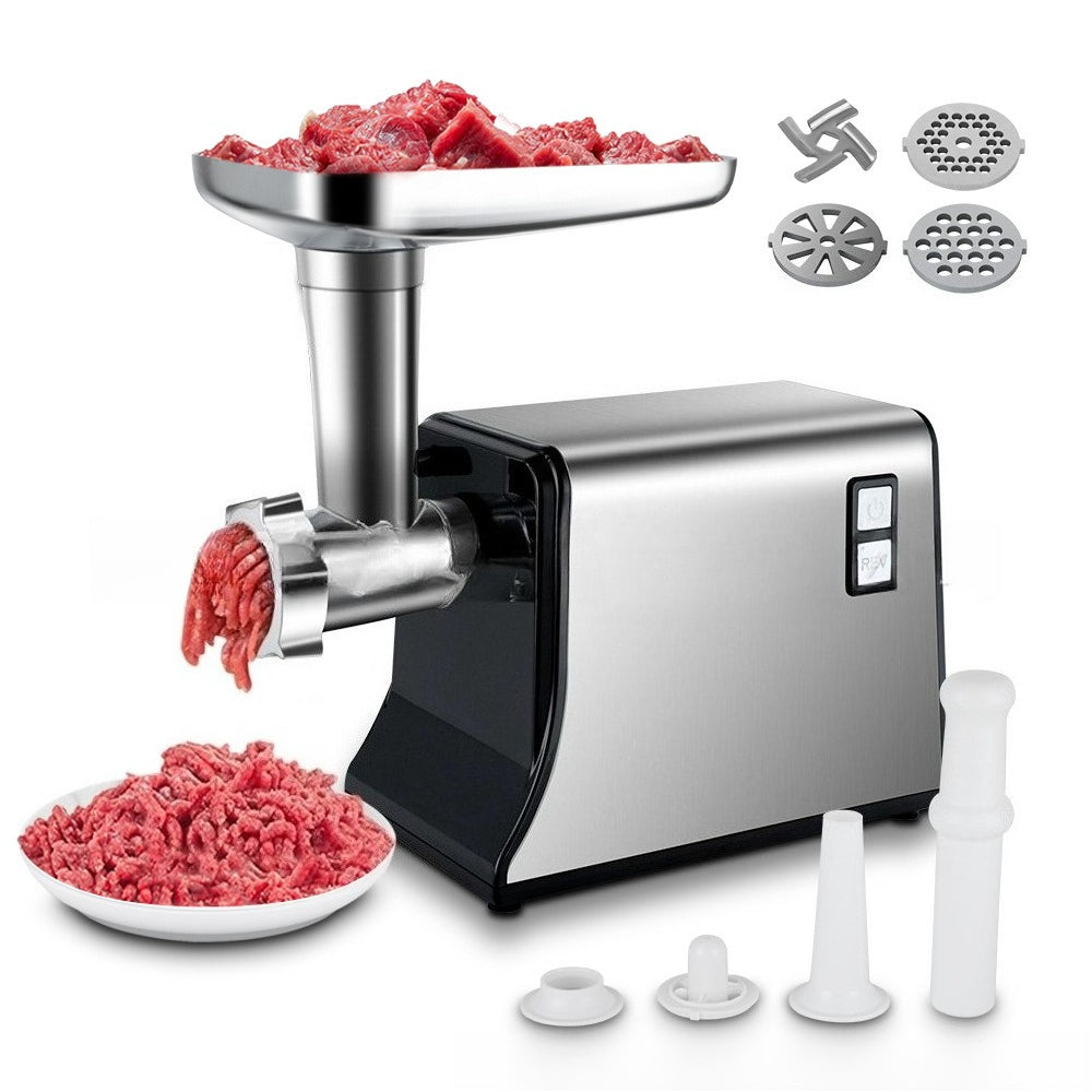Compact Fully Automatic Electric Meat Grinder Kitchen Mincer Sausage Filler All-in-One Machine