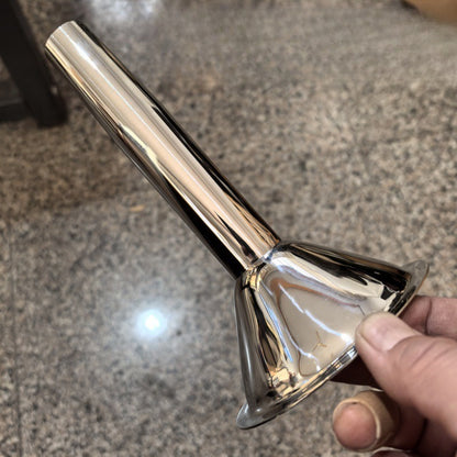 1pc Extended Stainless Steel Funnel Nozzle Sausage Tube For Blood/Meat/Ribs Sausage