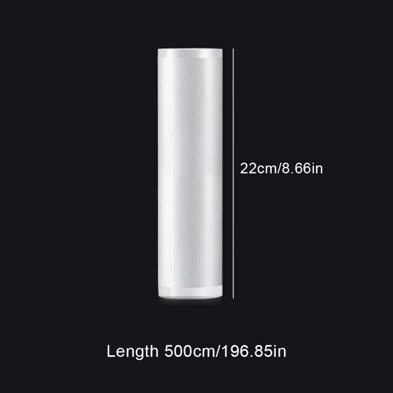 5Meters/Roll Textured Vacuum Bag Roll Household Cooked Food Fresh-keeping Sealed Plastic Bag Packaging Vacuum Bags Roll