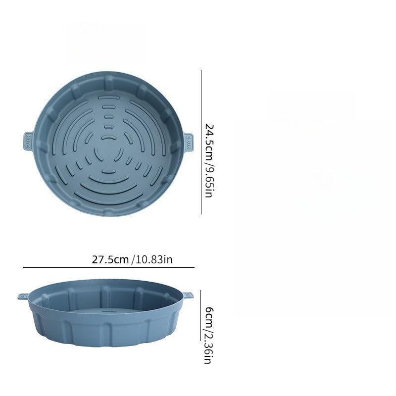 1pc Air Fryer Pad Silicone Baking Tray Tray Multifunctional Silicone Barbecue Pad High Temperature Resistant and Reusable
