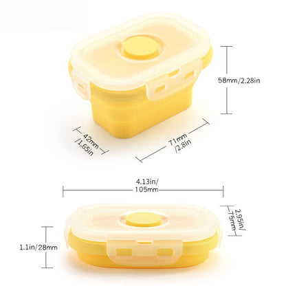4pc/set Food Storage Box Plastic Fresh-keeping Box Snack Sealed Lunch Box Plastic Lunch Box