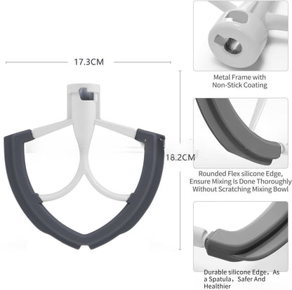 For KitchenAid 5.5-6QT Quart Flexible Silicone Mixer Paddle for Bowl Lift Mixer