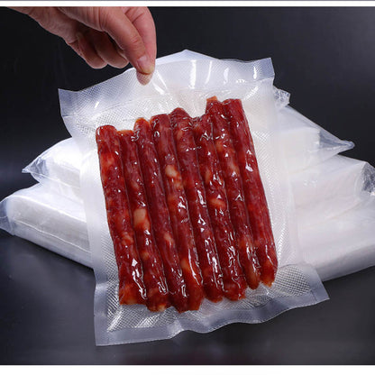 100Pcs/PackTextured Vacuum Bags Household Cooked Food Fresh-keeping Sealed Plastic Bag Compression Food Grade Packaging Reticulated Vacuum Bags