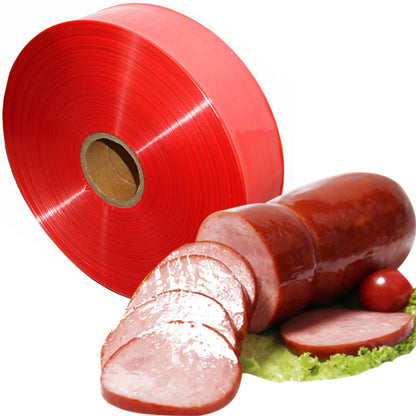 Food Grade Large Sausage Casing Tranperant Red